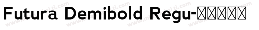 Futura Demibold Regu字体转换